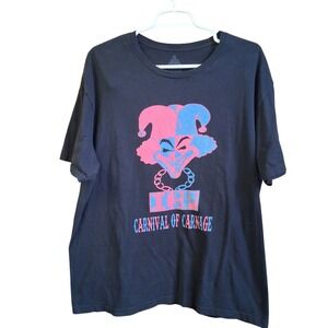 Insane Clown Posse Pop Threads Graphic Tee XL 2 sided Hatchet Man‎ EUC